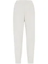 Brunello Cucinelli Relaxed Fit Trousers With Tapered Legs In White