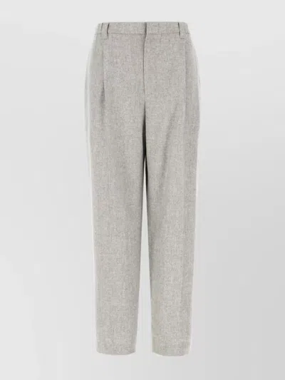 BRUNELLO CUCINELLI WOOL AND CASHMERE TROUSERS