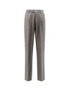 Brunello Cucinelli Cashmere Wool Blend Tailored Trousers In Gray