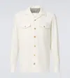 Brunello Cucinelli Wool And Cashmere Western Shirt In White