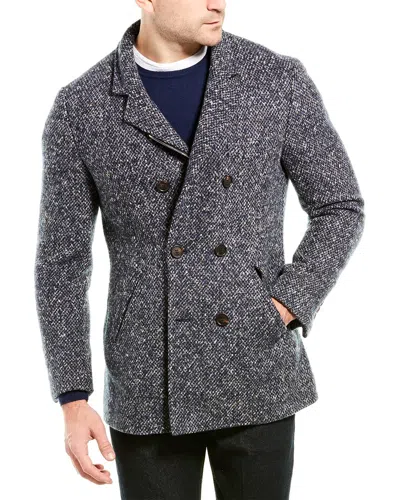 Brunello Cucinelli Wool & Cashmere-blend Coat In Gray