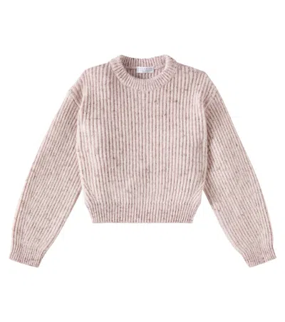 BRUNELLO CUCINELLI WOOL AND MOHAIR-BLEND TWEED SWEATER
