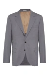 BRUNELLO CUCINELLI BRUNELLO CUCINELLI WOOL AND SILK BLAZER