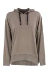 Brunello Cucinelli Wool And Silk Blend Hoodie