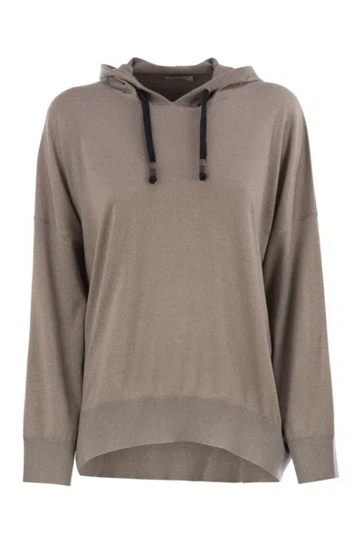 Brunello Cucinelli Wool And Silk Blend Hoodie