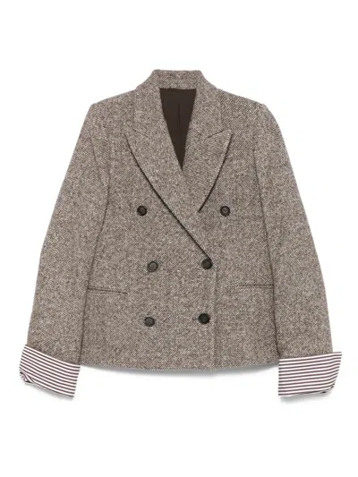 BRUNELLO CUCINELLI BRUNELLO CUCINELLI WOOL AND SILK JACKET