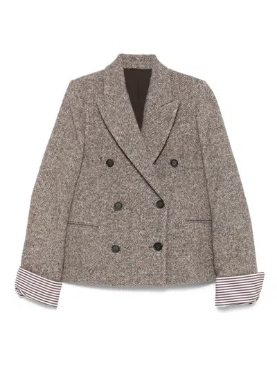 BRUNELLO CUCINELLI BRUNELLO CUCINELLI WOOL AND SILK JACKET