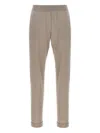 Brunello Cucinelli Wool And Silk Trousers In Brown