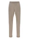 Brunello Cucinelli Wool And Silk Trousers In Brown