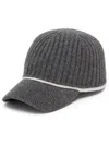 BRUNELLO CUCINELLI BRUNELLO CUCINELLI WOOL BASEBALL CAP