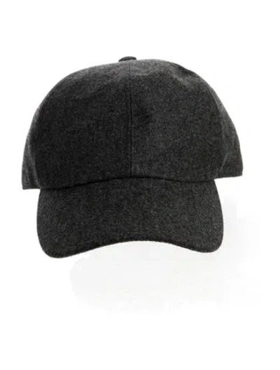 Pre-owned Brunello Cucinelli Wool Baseball Hat In Grey