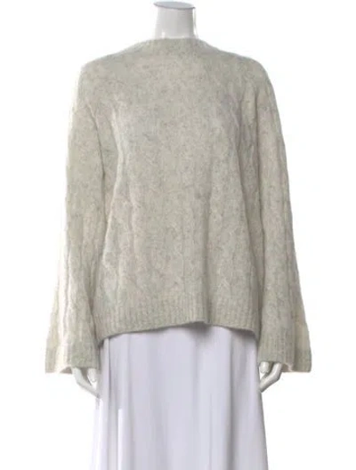 Pre-owned Brunello Cucinelli Wool Bateau Neckline Sweater In White