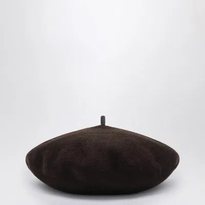 BRUNELLO CUCINELLI BRUNELLO CUCINELLI WOOL BEANIE WITH PRECIOUS DETAIL