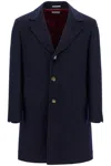 Brunello Cucinelli Wool Beaver Coat In Eight Men In Blue