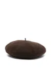 Brunello Cucinelli Women Wool Basque Hat In Brown