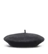 Brunello Cucinelli Wool Beret In Black