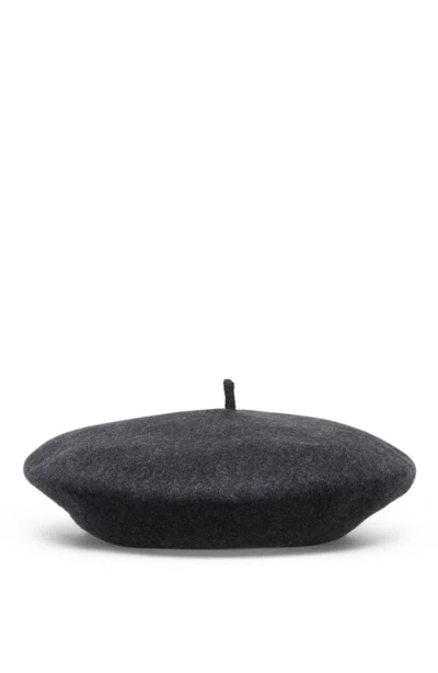Brunello Cucinelli Wool Beret In Gray