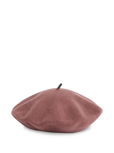 Brunello Cucinelli Kids' Wool Beret In Pink