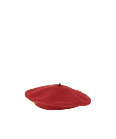 Brunello Cucinelli Wool Beret In Red