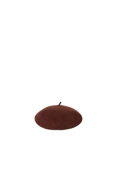 Brunello Cucinelli Wool Beret In Ruby