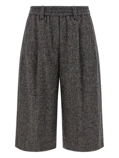 BRUNELLO CUCINELLI WOOL BERMUDA SHORTS