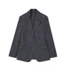 Brunello Cucinelli Wool Blazer Women In Gray