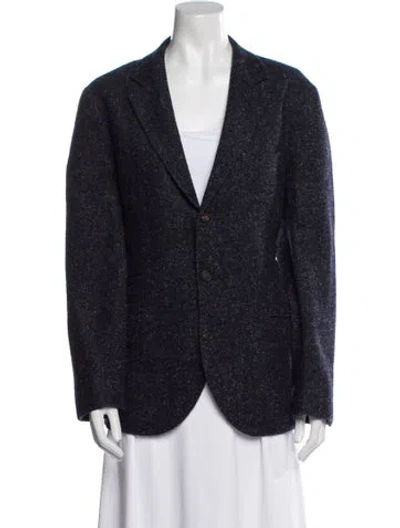 Pre-owned Brunello Cucinelli Wool Blazer In Blue