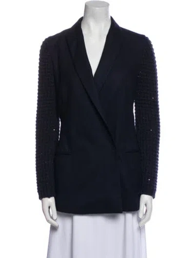 Pre-owned Brunello Cucinelli Wool Blazer In Blue