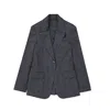 Brunello Cucinelli Wool Blazer Women In Gray