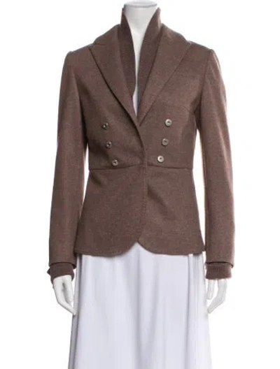 Pre-owned Brunello Cucinelli Wool Blazer In Gray