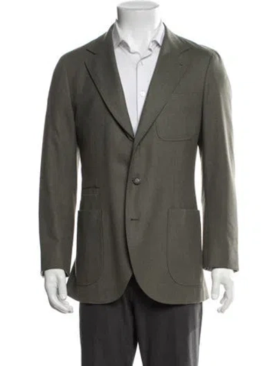 Pre-owned Brunello Cucinelli Wool Blazer In Green