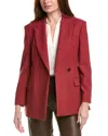 Brunello Cucinelli Blazer Jacket In Red