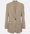Brunello Cucinelli Wool-blend Blazer In Beige
