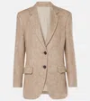 Brunello Cucinelli Blazer Jacket In Beige