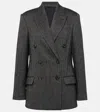 Brunello Cucinelli Women's 'chevron Wool Carded Techno Jacket' In Grau