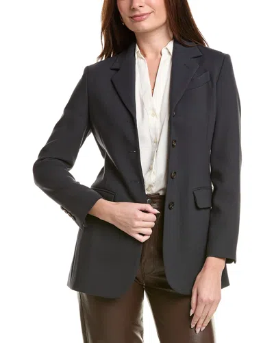 Brunello Cucinelli Wool-blend Blazer In Black