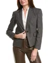 Brunello Cucinelli Wool-blend Blazer In Gray