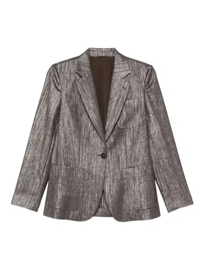 BRUNELLO CUCINELLI BRUNELLO CUCINELLI WOOL BLEND BLAZER JACKET