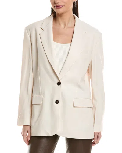 Brunello Cucinelli Wool-blend Blazer In White