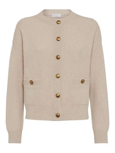 BRUNELLO CUCINELLI BRUNELLO CUCINELLI WOOL BLEND CARDIGAN
