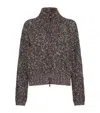 Brunello Cucinelli Braided Cardigan In Blue