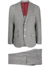 Brunello Cucinelli Wool-blend Herringbone Two-piece Suit In Black