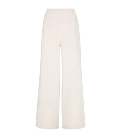 Brunello Cucinelli Wool-blend Knitted Trousers In Beige