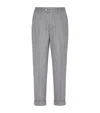 Brunello Cucinelli Timeless Chino Trousers With Pockets In Grey