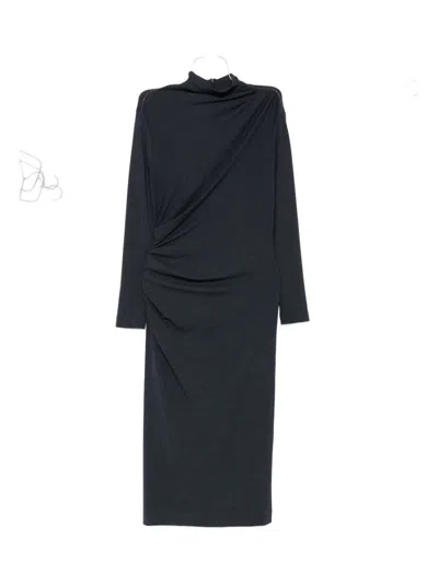 BRUNELLO CUCINELLI BRUNELLO CUCINELLI WOOL BLEND MIDI DRESS