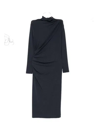 BRUNELLO CUCINELLI BRUNELLO CUCINELLI WOOL BLEND MIDI DRESS
