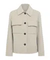 Brunello Cucinelli Wool Blend Short Coat In Gray