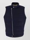 Brunello Cucinelli Wool Blend Sleeveless Down Jacket With Chest Pocket