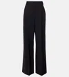 Brunello Cucinelli Wool-blend Straight Pants In Schwarz