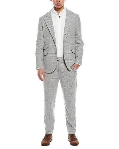 Brunello Cucinelli Wool-blend Suit In Gray